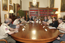 La ministra de Defensa, Carme Chacón se reúne con el rector magnífico de la Universidad de Granada, Francisco González Lodeiro