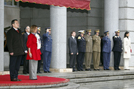 El ministro de Defensa de Bosnia y Herzegovina, Selmo Cikonic y la ministra Carme Chacón presiden el acto