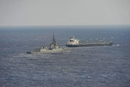La fragata 'Méndez Núñez' durante una patrulla al norte de Trìpoli (operación Unified Protector)