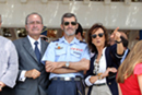El JEMAD y el alcalde de Málaga en un momento de la exhibición