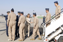 La ministra de Defensa, ha asistido en Zaragoza al regreso de los F-18 desplegados en Decimomannu (Cerdeña) integrados en la misión de la OTAN Unified Protector, en Libia