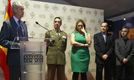 Declaración de inauguración de la exposición por parte del ministro Morenés