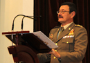 Director de la Academia General de Básica de Suboficiales, coronel José Andrés Luján Baselga