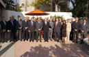 El ministro de Defensa, José Bono, con los embajadores de la Unión Europea en la Embajada de Eslovaquia