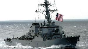 El USS Carney en la mar
