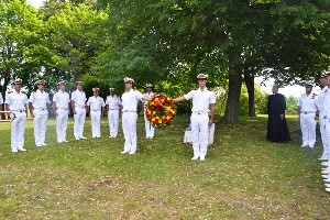 Wreath laying to the Admiral Cervera Squadron fallen at battle