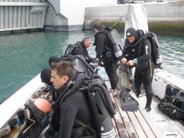 Some of the members of the Task Force Diving Unit