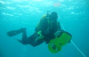 One of the Task Force Diving Unit divers