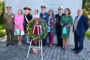 The Spaniard Attachés with their wives and guests during the ceremony