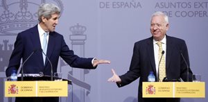 Press conference with Mr. Kerry and Minister Garcia-Margallo