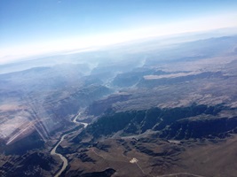 Flying over the Great Canyon
