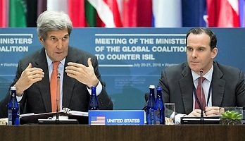Secretary of State John Kerry addresses the audience