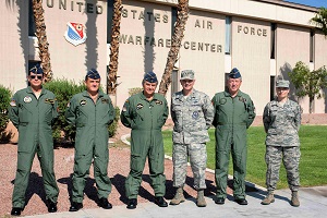 The Spanish Chief of Staff was welcomed by the General in command of the US Air Warfare Center