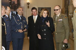 The Minister with the Attachés in the museum
