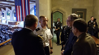 Ambassador with USMA officers