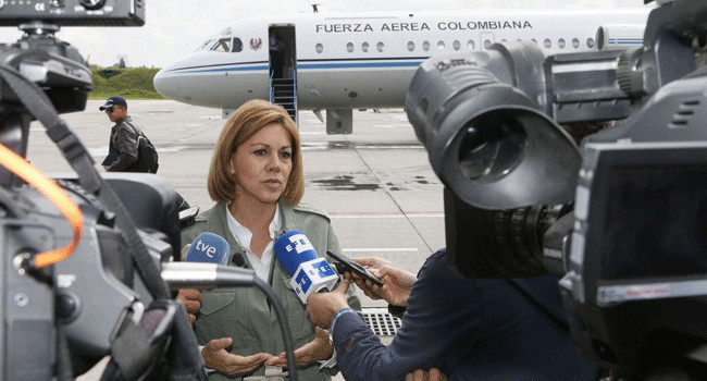 Cospedal: “Para España es muy importante participar como observadores de la ONU para lograr la paz en Colombia