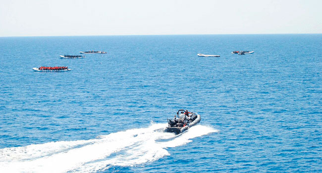 La fragata ‘Canarias’ rescató 1.600 migrantes