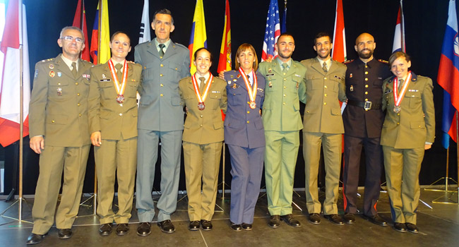 Medalla de Plata para el equipo femenino español en el Campeonato Mundial Militar de Maratón