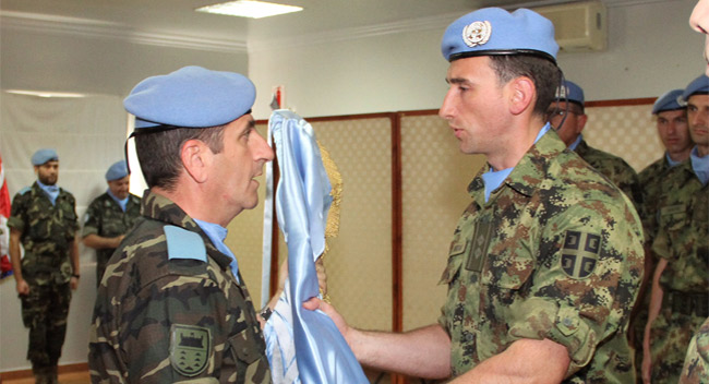 Soldados serbios colaboran en la seguridad del Sur del Líbano bajo mando español