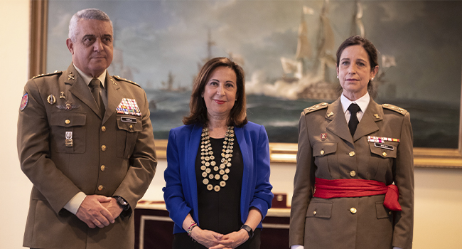 La general de Brigada Patricia Ortega, primera mujer que alcanza ese grado en las Fuerzas Armadas españolas.
