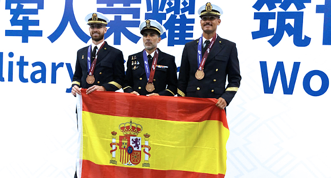 España consigue una medalla de bronce en los Juegos Mundiales Militares celebrados en China