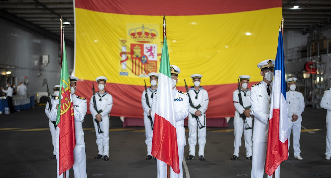 España asume el mando de la Fuerza Marítima Europea (EUROMARFOR)