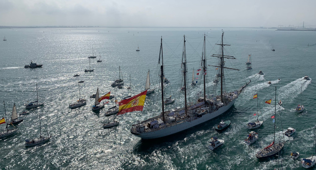 El buque escuela ‘Juan Sebastián de Elcano’ inicia su XCVI crucero de instrucción