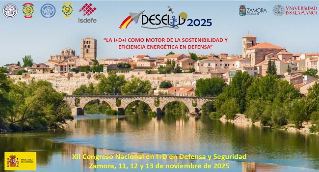 Zamora, sede del XII Congreso Nacional de I+D en Defensa y Seguridad 2025