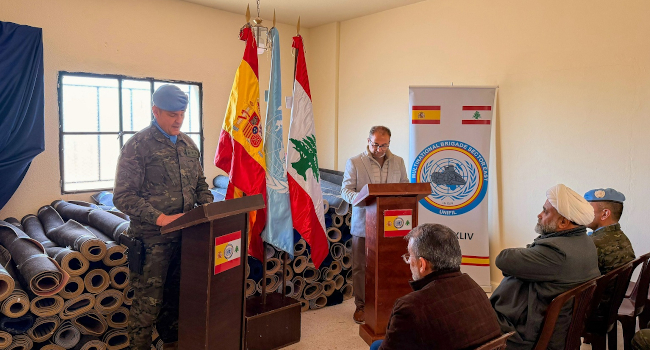 Alfombras contra el frío en Líbano