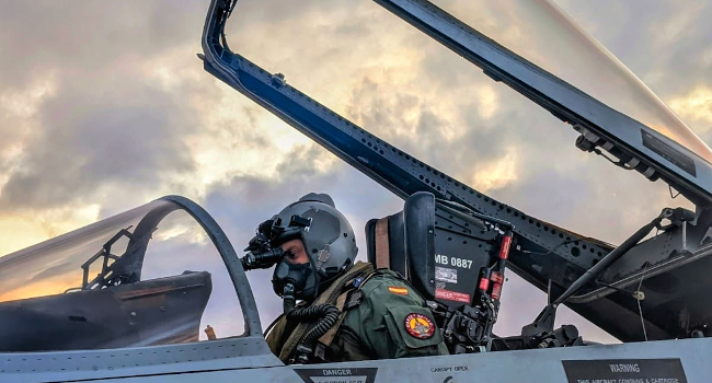 El capitán del Ejército del Aire y del Espacio Jorge Robayna Sahagún, integrado en el ‘Destacamento Ámbar’, ha ejercido como director de la misión ...