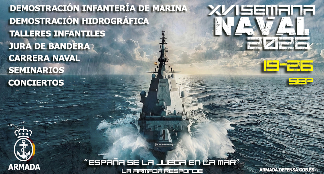 La capital de España será, un año más, el escenario de la XVI edición de la ‘Semana Naval de Madrid’ que, bajo el lema ‘España se la juega en la ma...
