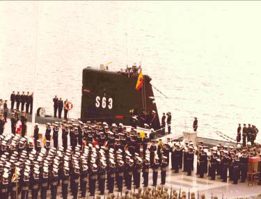 EL SUBMARINO 'MARSOPA' INICIA SU CRUCERO DE DESPEDIDA