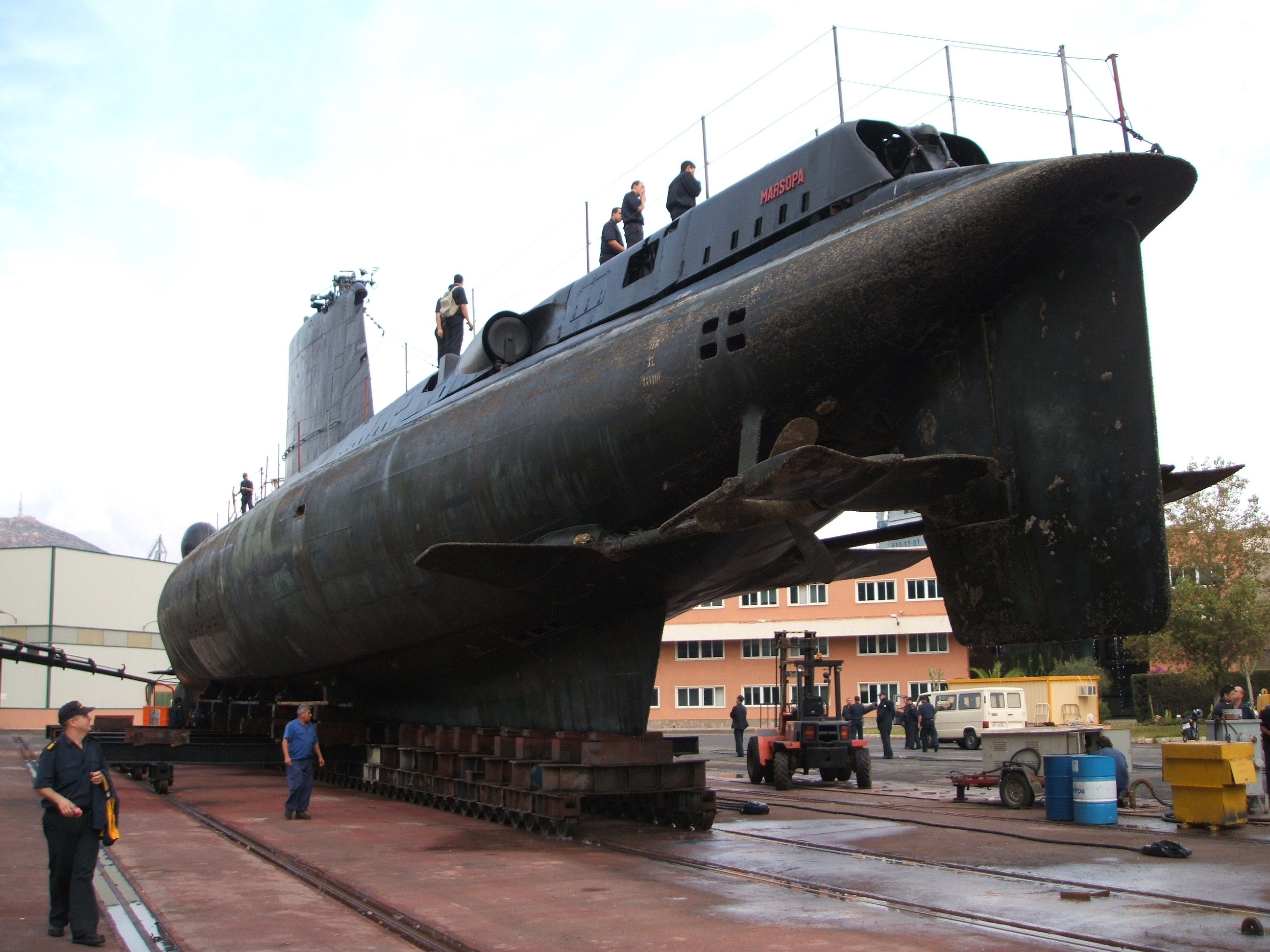 EL SUBMARINO 'MARSOPA' INICIA SU CRUCERO DE DESPEDIDA