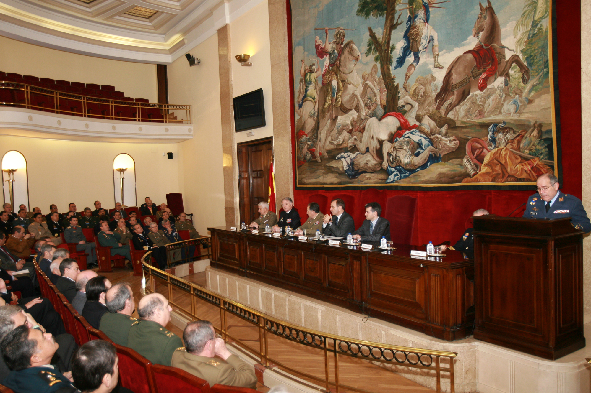 EL MINISTRO DE DEFENSA PRESIDE LA INAUGURACION DEL VII CURSO DE ALTOS ESTUDIOS ESTRATEGICOS PARA OFICIALES SUPERIORES IBER...