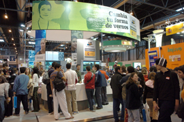 Stand que Defensa ha instalado en el pabellón 9 del Recinto Ferial Juan Carlos I
