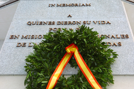 EL MINISTRO DE DEFENSA PRESIDE EN MADRID EL ACTO DE HOMENAJE A LOS 17 MILITARES FALLECIDOS EL PASADO AÑO EN AFGANISTÁN