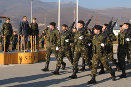 El Ministro Alonso durante su visita a Istok