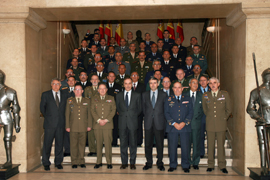 EL MINISTRO DE DEFENSA PRESIDE LA INAUGURACION DEL VII CURSO DE ALTOS ESTUDIOS ESTRATEGICOS PARA OFICIALES SUPERIORES IBER...