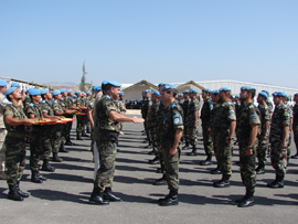 Los militares españoles destacados en Líbano, condecorados con la medalla de UNIFIL
