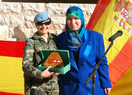 El contingente español en el sur del Líbano, inaugura los nuevos equipamientos adquiridos para la Escuela Bader