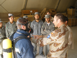 Curso de formación impartido a policias Afganos