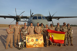 Personal del destacamento Sirius el el Chad