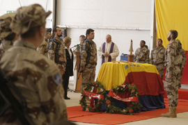 Funeral en Herat por el soldado John Felipe Romero fallecido en Afganistán