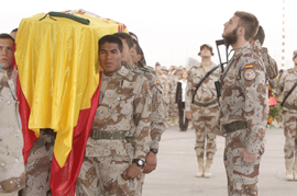 Funeral en Herat por el soldado John Felipe Romero fallecido en Afganistán