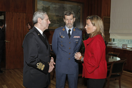 La ministra de Defensa recibe al presidente del Comité Militar de la OTAN