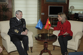 La ministra de Defensa recibe al presidente del Comité Militar de la OTAN