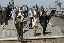 Visita de la ministra de Defensa a Haití