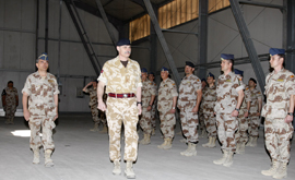 El JEMAD visita las tropas en Afganistán y se reúne con McChrystal.