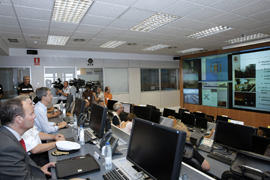 Presentación del dispositivo contra incendios forestales de la UME