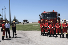 Presentación del dispositivo contra incendios forestales de la UME